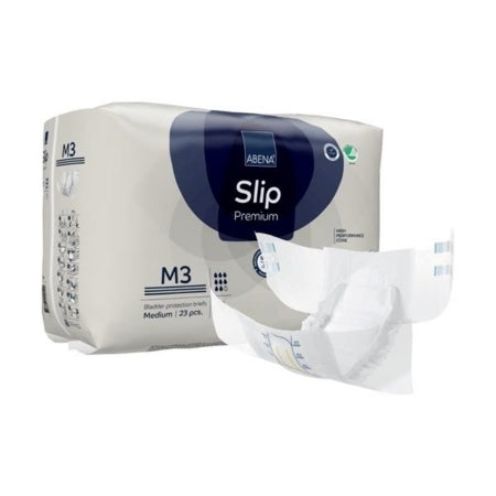 Unisex Adult Incontinence Brief Abena® Slip Premium M3 Medium Disposable Heavy Absorbency