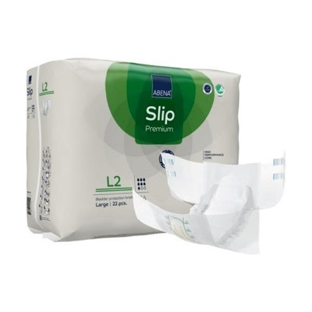 Unisex Adult Incontinence Brief Abena® Slip Premium L2 Large Disposable Heavy Absorbency