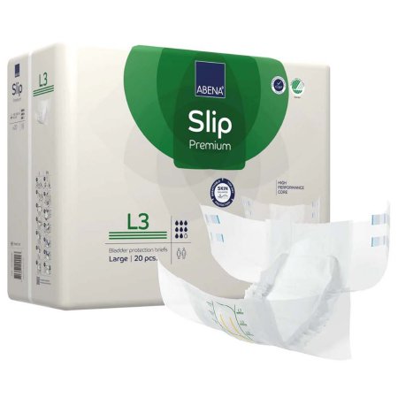 Unisex Adult Incontinence Brief Abena® Slip Premium L3 Large Disposable Heavy Absorbency