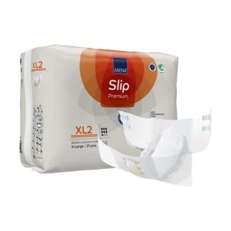 Unisex Adult Incontinence Brief Abena® Slip Premium XL2 X-Large Disposable Heavy Absorbency