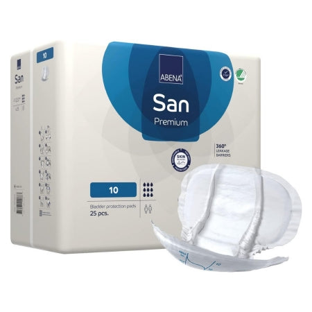 Incontinence Liner Abena® San Premium 14.5 X 28.7 Inch Heavy Absorbency Fluff / Polymer Core Size 10