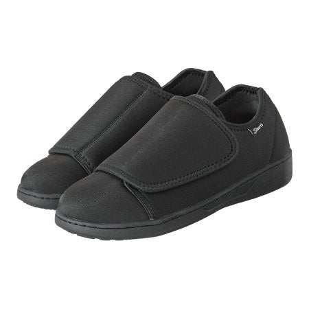 Shoe Silverts® Ultra Comfort Flex Size 9 Male Adult Black