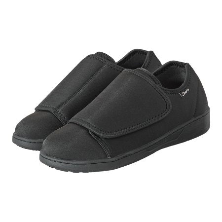 Shoe Silverts® Ultra Comfort Flex Size 14 Male Adult Black