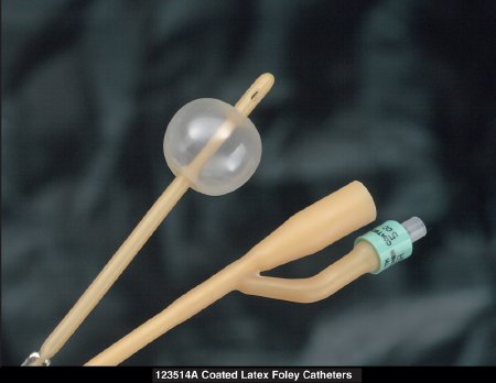 Foley Catheter Bardia® 2-Way Standard Tip 30 cc Balloon 24 Fr. Silicone Coated Latex