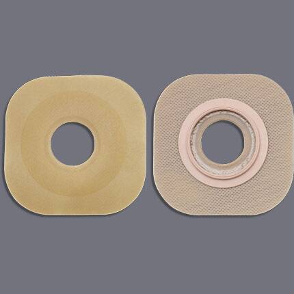 Ostomy Barrier FlexWear™ Precut, Standard Wear Without Tape 44 mm Flange Green Code System Hydrocolloid 3/4 Inch Opening