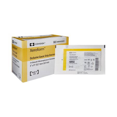 Xeroform Petrolatum Impregnated Dressing Xeroform™ Occlusive Strip 5 X 9 Inch Sterile