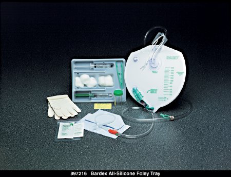 Indwelling Catheter Tray Bardia® Foley 16 Fr. 5 cc Balloon Silicone