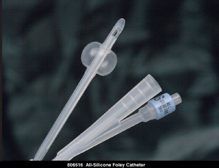 Foley Catheter Bardia® 2-Way Standard Tip 30 cc Balloon 16 Fr. Silicone