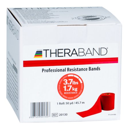 Exercise Resistance Band TheraBand® Red 6 Inch X 50 Yard Medium Resistance