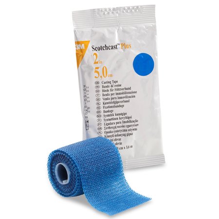 Cast Tape 3M™ Scotchcast™ Plus 2 Inch X 12 Foot Fiberglass / Resin Blue