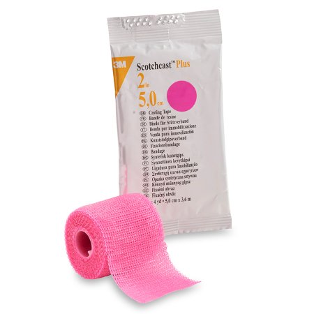 Cast Tape 3M™ Scotchcast™ Plus 2 Inch X 12 Foot Fiberglass / Resin Bright Pink