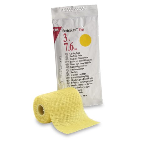 Cast Tape 3M™ Scotchcast™ Plus 3 Inch X 12 Foot Fiberglass / Resin Yellow