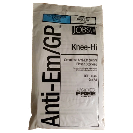 Anti-embolism Stocking JOBST® Anti-Em/GPT™ Knee High Large / Regular White Inspection Toe