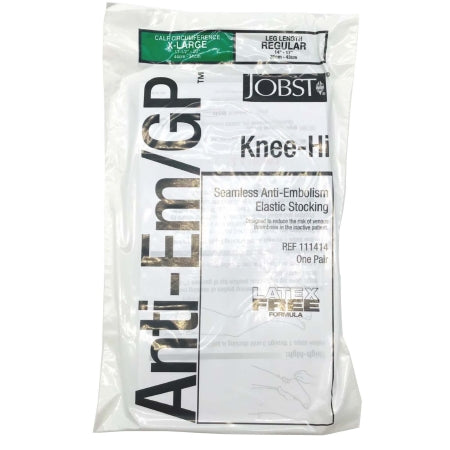 Anti-embolism Stocking JOBST® Anti-Em/GPT™ Knee High X-Large / Regular White Inspection Toe