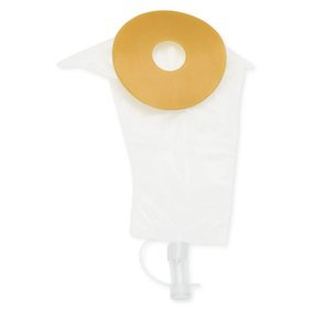 Male Urinary Pouch One-Piece System 7-1/2 Inch Length Drainable Trim To Fit