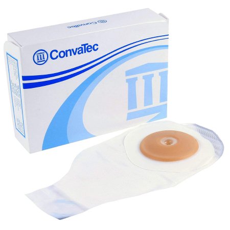 Colostomy Pouch ActiveLife® One-Piece System 12 Inch Length 1 Inch Stoma Drainable Flat, Pre-Cut