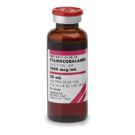 Vitamin B-12 Cyanocobalamin 1,000 mcg / mL Injection Multiple-Dose Vial 30 mL