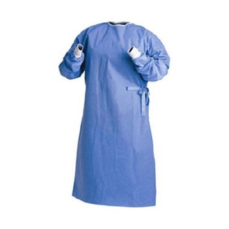 Fabric-Reinforced Surgical Gown with Towel Astound® X-Large Blue Sterile AAMI Level 3 Disposable