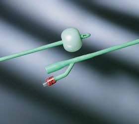 Foley Catheter Silastic® 2-Way Round Tip 5 cc Balloon 22 Fr. Silicone Coated Latex