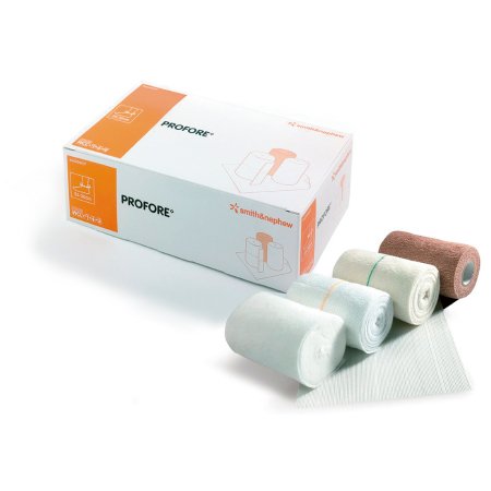 4 Layer Compression Bandage System Profore Multiple Sizes Self-Adherent / Tape Closure Tan NonSterile Standard Compression