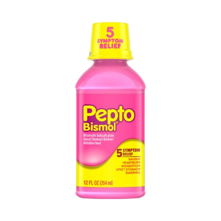 Anti-Diarrheal Pepto Bismol® 262 mg Strength Liquid 12 oz.