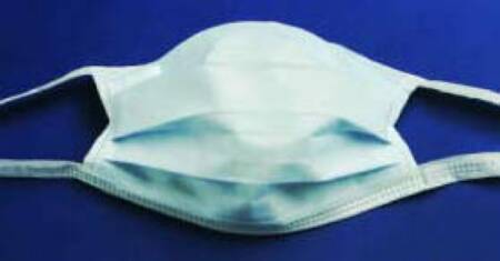 Surgical Mask Cardinal Health™ Pleated Tie Closure One Size Fits Most White NonSterile ASTM Level 1 Adult