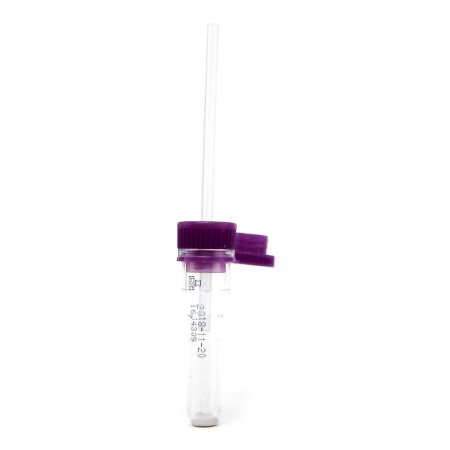 Safe-T-Fill® Capillary Blood Collection Tube K2 EDTA Additive 200 µL Pierceable Attached Cap Plastic Tube