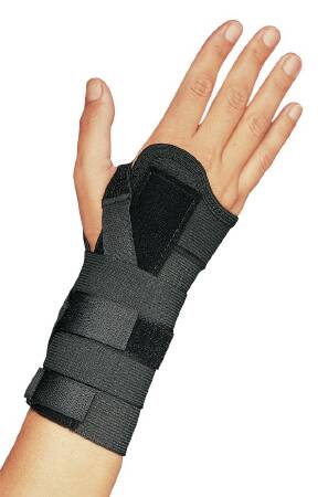 Wrist Brace ProCare® Universal CTS Aluminum / Elastic Left or Right Hand Black Large