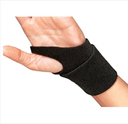 Wrist Support ProCare® Wraparound / Wristlet Nylon Left or Right Wrist Black One Size Fits Most