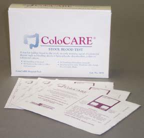 Cancer Screening Test Kit ColoCare® Office Pack Fecal Occult Blood Test (FOBT) 50 Tests CLIA Non-Waived