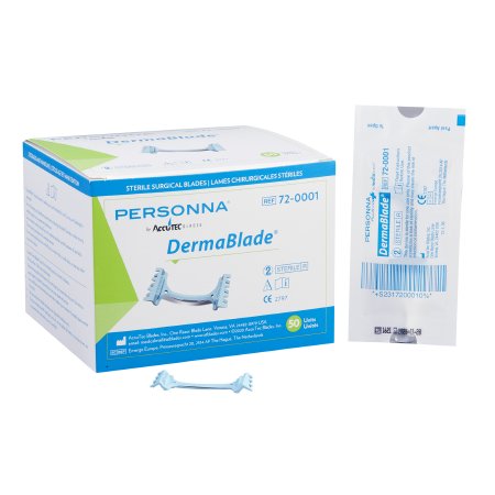 Shave Biopsy Blade DermaBlade® Coated Stainless Steel Sterile Disposable Individually Wrapped