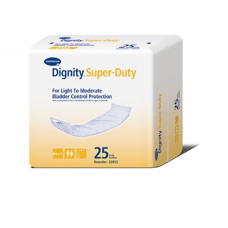 Incontinence Liner Dignity® Super-Duty 4 X 12 Inch Moderate Absorbency Polymer Core One Size Fits Most