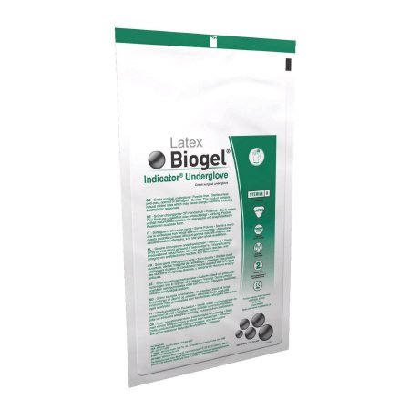 Surgical Underglove Biogel® Indicator™ Underglove Size 7 Sterile Latex Standard Cuff Length Smooth Green Not Chemo Approved