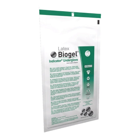 Surgical Underglove Biogel® Indicator™ Underglove Size 8 Sterile Latex Standard Cuff Length Smooth Green Not Chemo Approved