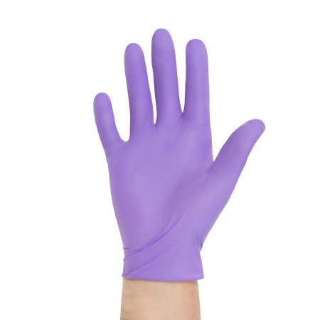 Exam Glove Purple Nitrile-Xtra™ Small NonSterile Nitrile Extended Cuff Length Textured Fingertips Purple Chemo Tested