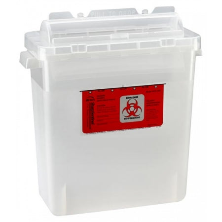 Sharps Container Bemis™ Sentinel Translucent Base 15 H X 13-7/8 L X 6-7/8 W Inch Horizontal Entry 3 Gallon