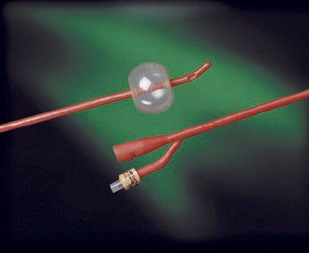 Foley Catheter Bardex® Lubricath® 2-Way Coude Tip 5 cc Balloon 16 Fr. Hydrophilic Polymer Coated Latex