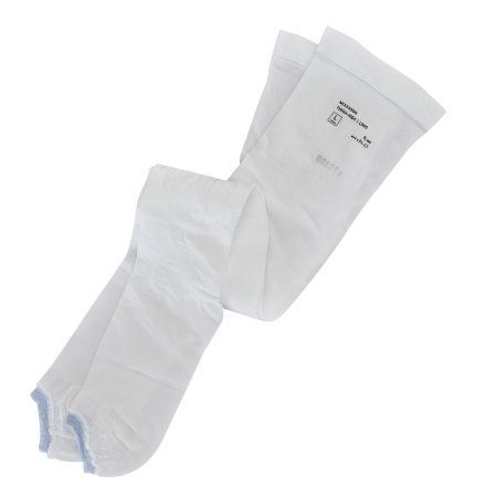 Anti-embolism Stocking McKesson Thigh High Large / Long White Inspection Toe