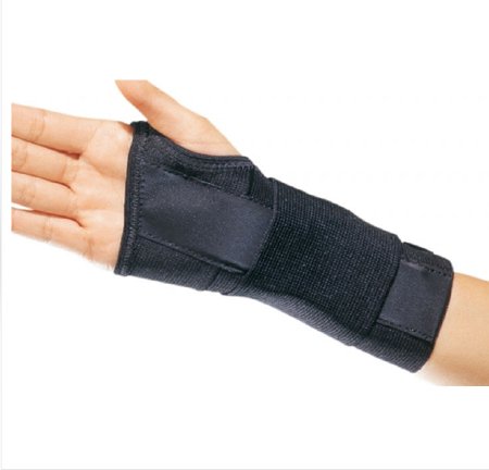 Wrist Brace ProCare® CTS Contoured Aluminum / Cotton / Elastic Right Hand Black Large