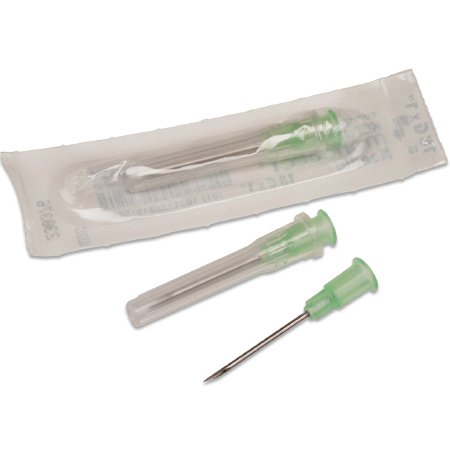 Hypodermic Needle Monoject™ SoftPack 1-1/2 Inch Length 18 Gauge Regular Wall Without Safety