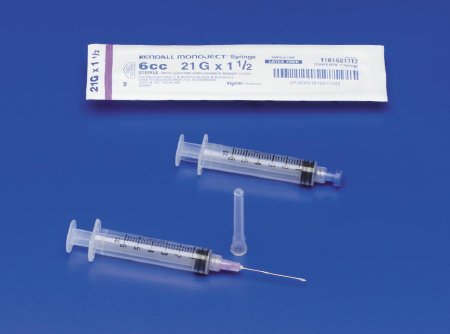 Hypodermic Needle Monoject™ SoftPack 1 Inch Length 19 Gauge Thin Wall Without Safety