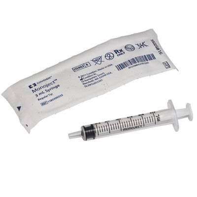 General Purpose Syringe Monoject™ 3 mL Luer Slip Tip Without Safety