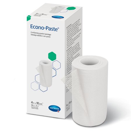 Unna Boot Bandage Econo-Paste® 4 Inch X 10 Yard Knitted Gauze Zinc Oxide Paste NonSterile