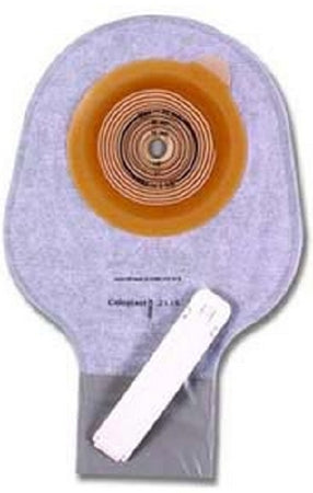 Colostomy Pouch Assura® ColoKids™ One-Piece System 8-1/2 Inch Length 1/2 to 1-1/2 Inch Stoma Drainable Flat, Trim to Fit