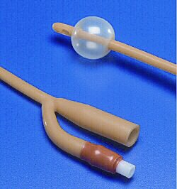 Foley Catheter Dover™ 2-Way Standard Tip 5 cc Balloon 16 Fr. Silicone Elastomer Coated Latex