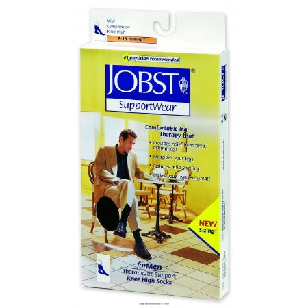 Compression Socks JOBST® for Men Classic Knee High Large Navy Closed Toe