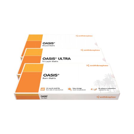 Wound Matrix Dressing OASIS® Rectangle 1 X 1.4 Inch Sterile Non-viable cells, Tissue-based: Animal