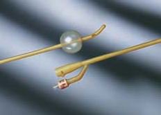 Foley Catheter Bardex® Lubricath® 2-Way Coude Tip 30 cc Balloon 16 Fr. Hydrophilic Polymer Coated Latex