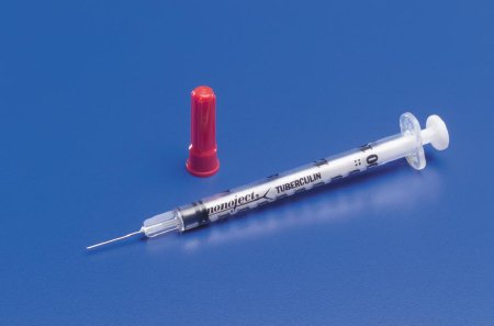 Standard Tuberculin Syringe with Needle Monoject™ 1 mL 5/8 Inch 25 Gauge NonSafety Regular Wall