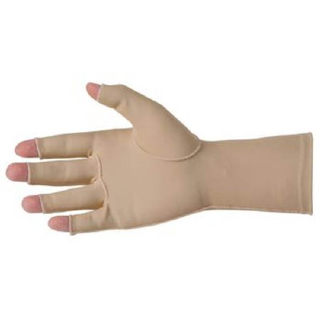 Compression Gloves Edema Gloves 2 Open Finger Small Over-the-Wrist Length Left Hand Lycra® / Spandex